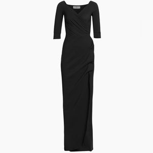Chiara Boni Florien Long Black Dress, Size 14. NWT.